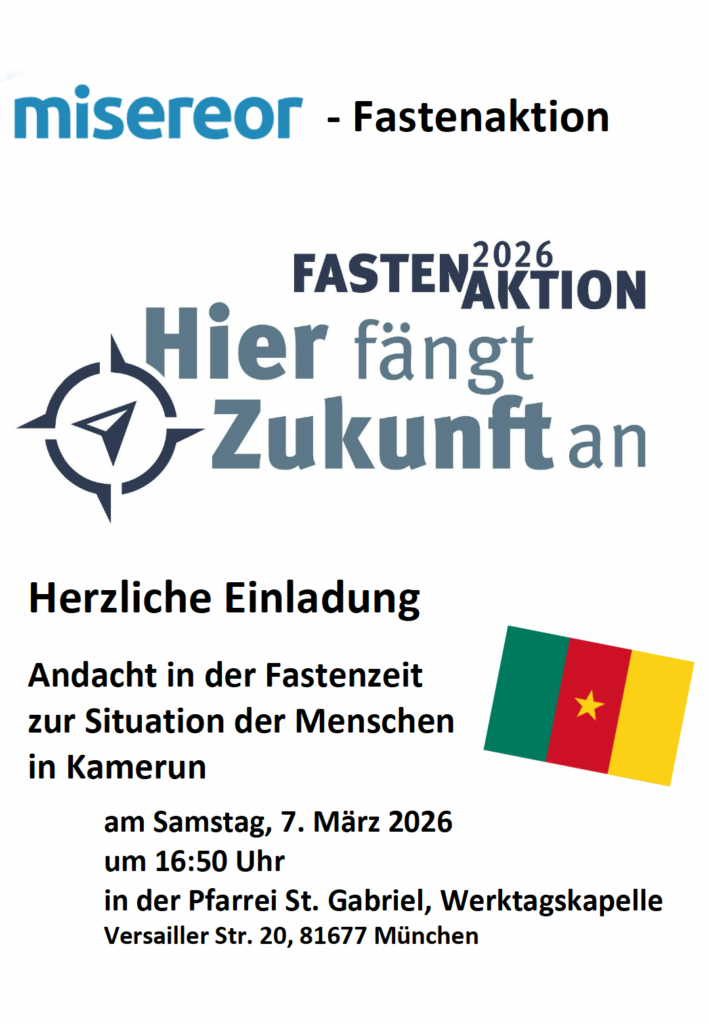 Andacht in der Fastenzeit zur Situation der Menschen in Kamerun