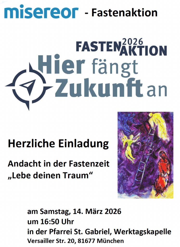 Andacht in der Fastenzeit „Lebe deinen Traum“