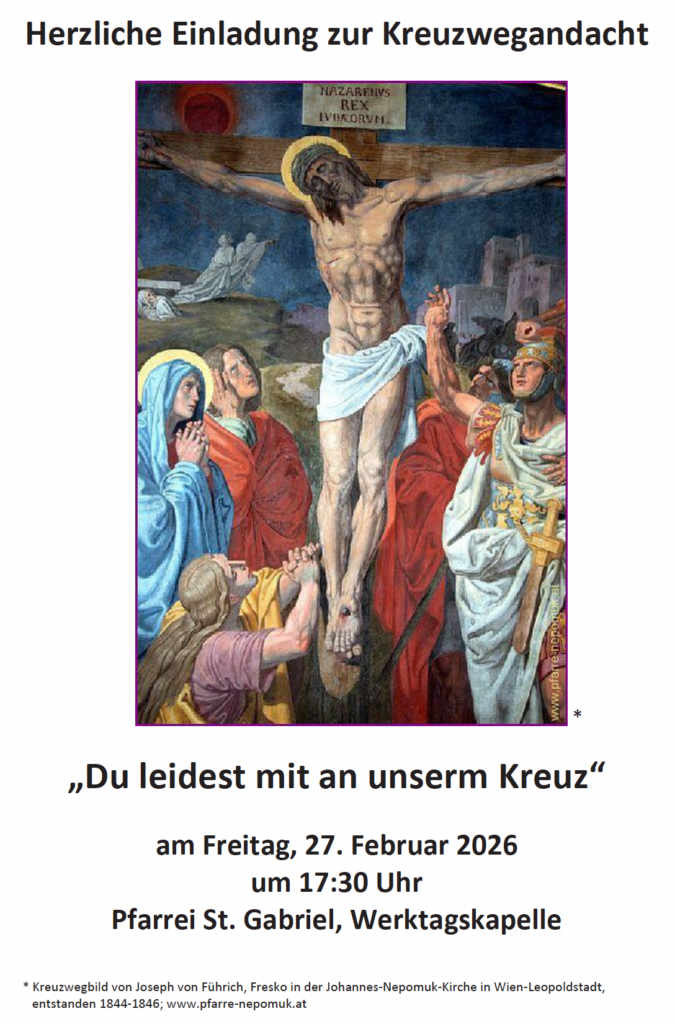 Kreuzwegandacht „Du leidest mit an unserm Kreuz“